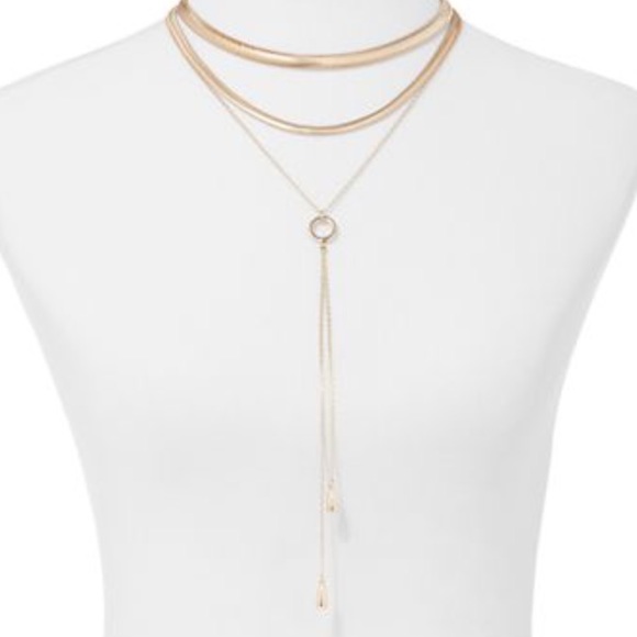 💢last one 💢 collar and bolo lariat gold necklace - Picture 2 of 5